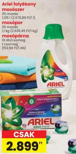 Spar Ariel folyékony mosószer / mosópor / mosópárna ajánlat