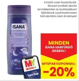 Spar Isana habfürdő ajánlat