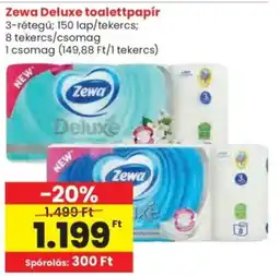 Spar Zewa Deluxe toalettpapír ajánlat