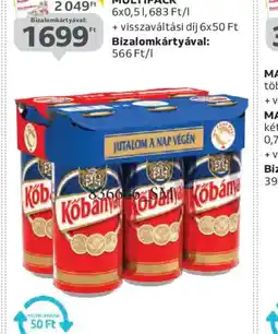 Auchan KŐBÁNYAI VILÁGOS DOBOZOS SÖR ajánlat