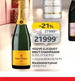 Auchan VEUVE CLICQUOT BRUT CHAMPAGNE ajánlat