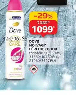 Auchan DOVE NŐI VAGY FÉRFI DEZODOR ajánlat