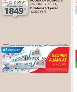 Auchan SENSODYNE WHITENING FOGKRÉM DUOPACK ajánlat