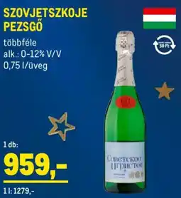 Metro Szovjetszkoje pezsgő ajánlat