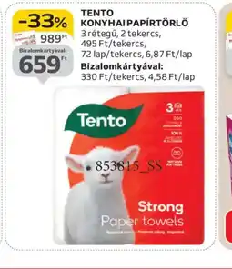 Auchan TENTO KONYHAI PAPÍRTÖRLŐ ajánlat