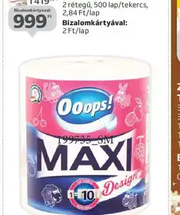 Auchan OOPS! MAXI DESIGN VAGY MAXI KONYHAI TÖRLŐKENDŐ ajánlat