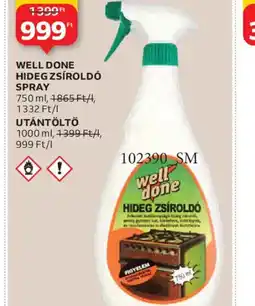 Auchan WELL DONE HIDEG ZSÍROLD SPRAY ajánlat
