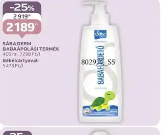 Auchan SÁBADERM BABAÁPOLÁSI TERMÉK ajánlat