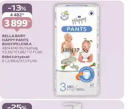 Auchan BELLA BABY HAPPY PANTS ajánlat