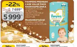 Auchan PAMPERS PREMIUM CARE VALUE PACK NADRÁGPELENKA ajánlat
