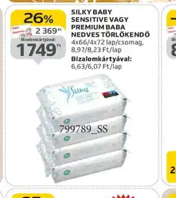Auchan SILKY BABY NEDVES TÖRLŐKENDŐ ajánlat