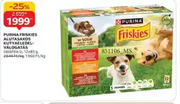 Auchan PURINA FRISKIES ALUTASAKOS KUTYAELEDEL-VÁLOGATÁS ajánlat