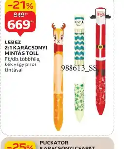 Auchan LEBEZ 2:1 KARÁCSONYI MINTÁS TOLL ajánlat
