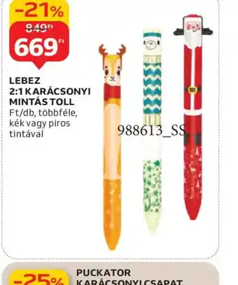Auchan LEBEZ 2:1 KARÁCSONYI MINTÁS TOLL ajánlat