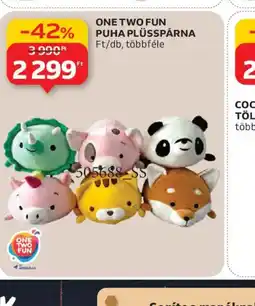 Auchan ONE TWO FUN PUHA PLÜSSPÁRNA ajánlat