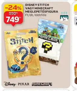Auchan DISNEY STITCH VAGY MINECRAFT MEGLEPETÉSFIGURA ajánlat