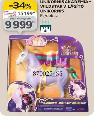 Auchan UNIKORNIS AKADÉMIAWILDSTAR VILÁGÍT UNIKORNIS ajánlat