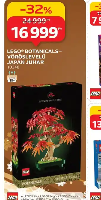 Auchan LEGO® BOTANICALSVÖRÖSLEVELŰ JAPÁN JUHAR ajánlat