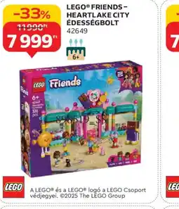 Auchan LEGO® FRIENDSHEARTLAKE CITY ÉDESSÉGBOLT ajánlat