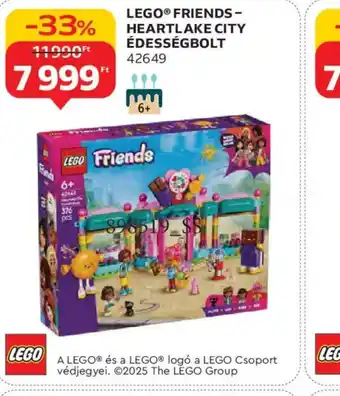 Auchan LEGO® FRIENDSHEARTLAKE CITY ÉDESSÉGBOLT ajánlat