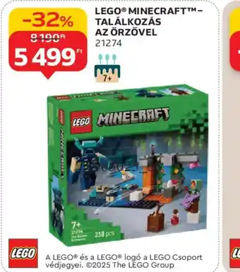 Auchan LEGO® MINECRAFT™ – TALÁLKOZÁS AZ ŐRZŐVEL ajánlat