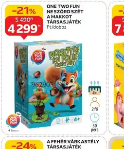 Auchan ONE TWO FUN NESZŐRD SZÉT A MAKKOT TÁRSASJÁTÉK ajánlat