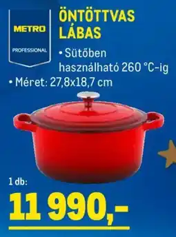 Metro Metro Professional öntöttvas lábas ajánlat