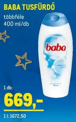 Metro Baba tusfürdő ajánlat