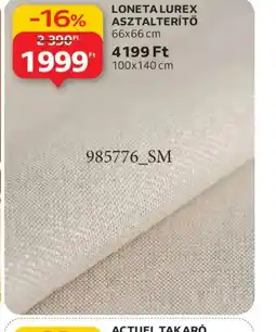 Auchan LONETA LUREX ASZTALTERÍTŐ ajánlat