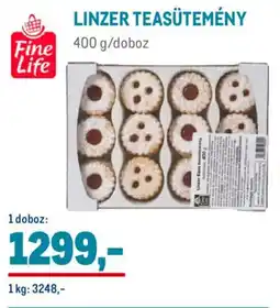 Metro Fine Life Linzer teasütemény ajánlat