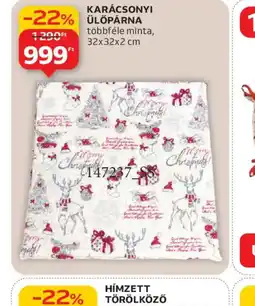 Auchan KARÁCSONYI ÜLŐPÁRNA ajánlat