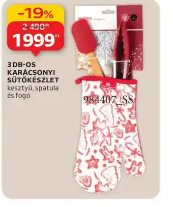Auchan 3 DB-OS KARÁCSONYI SÜTŐKÉSZLET ajánlat