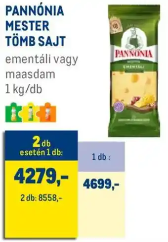 Metro Pannónia Mester Tömb sajt ajánlat