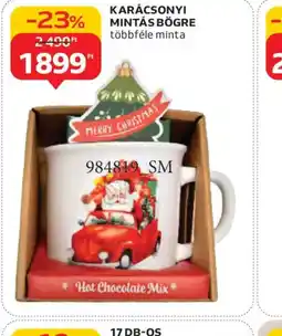 Auchan KARÁCSONYI MINTÁS BÖGRE ajánlat