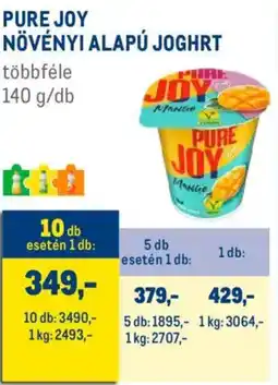 Metro Pure Joy Növényi alapú joghrt ajánlat