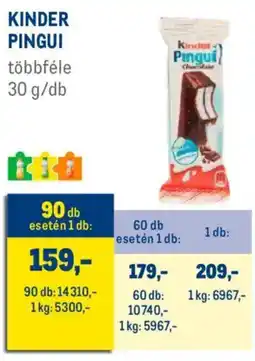 Metro Kinder Pingui ajánlat