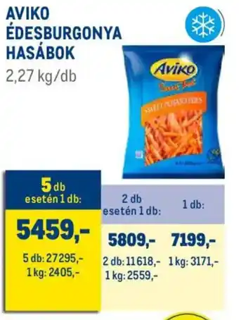 Metro Aviko édesburgonya hasábok ajánlat