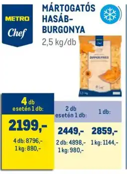 Metro Metro Chef Mártogatós hasábburgonya ajánlat