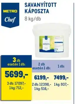 Metro Metro Chef Savanyított káposzta ajánlat