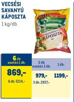 Metro Vecsési savanyú káposzta ajánlat