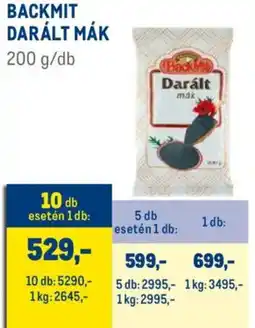 Metro Backmit Darált mák ajánlat