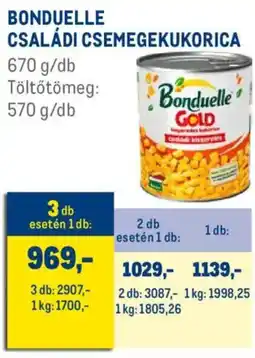 Metro Bonduelle Családi csemegekukorica ajánlat