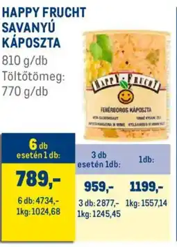 Metro Happy Frucht Savanyú káposzta ajánlat