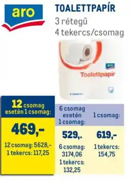 Metro Aro Toalettpapír ajánlat