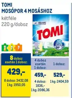 Metro Tomi mosópor 4 mosáshoz ajánlat
