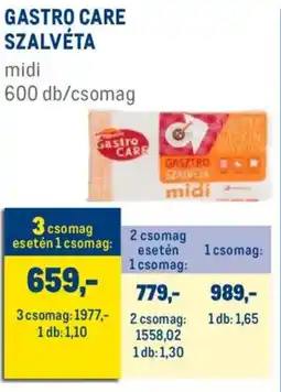Metro Gastro Care szalvéta ajánlat