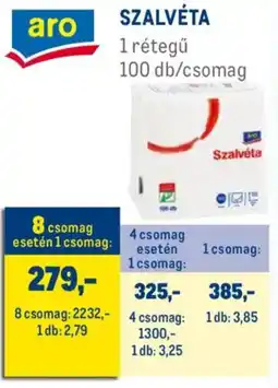 Metro Aro Szalvéta ajánlat