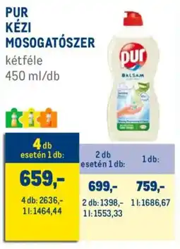 Metro Pur kézi mosogatószer ajánlat