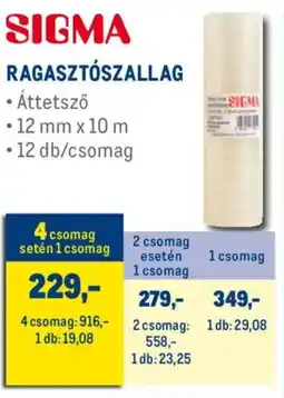 Metro Sigma Ragasztószallag ajánlat