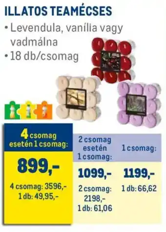 Metro Illatos teamécses ajánlat